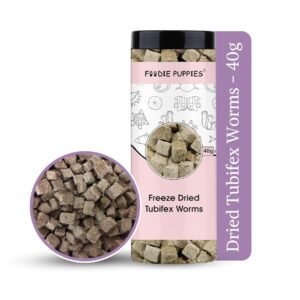 Freeze Dried Tubifex Worms – 40g | High Protein Turtle & Fish Food | Premium Quality in India