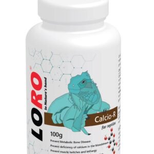 Loro Calcio-R – 100g | Calcium Supplement Powder for Reptiles & Amphibians | Phosphorus-Free, Ultrafine